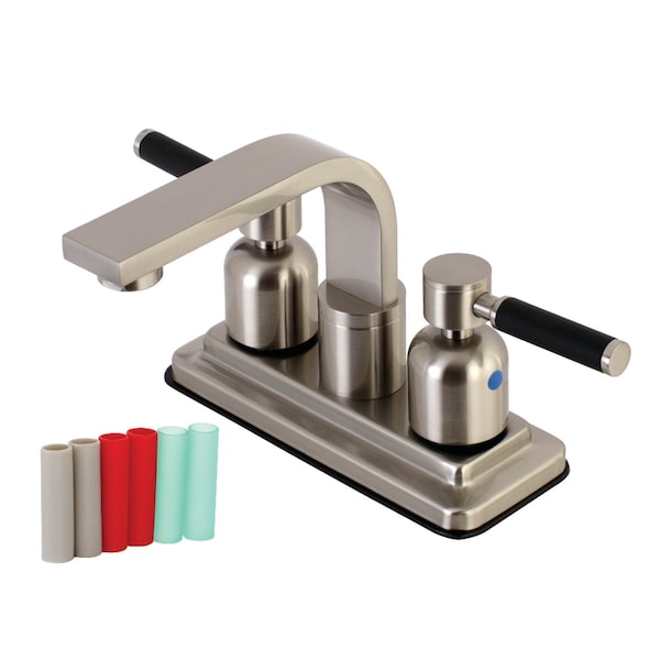 KB8468DKL Kaiser 4" Centerset Bathroom Faucet, Brushed Nickel